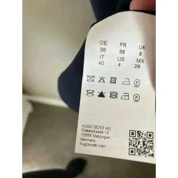 BOSS Danelava Asymmetrical A-Line Dress Size 4 - Picture 3 of 10